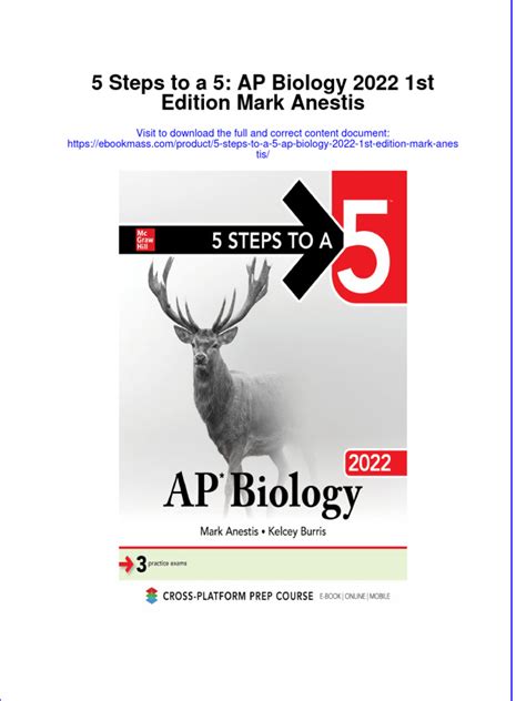 5 Steps To A 5 Ap Biology 2022 1st Edition Mark Anestis Full Chapter