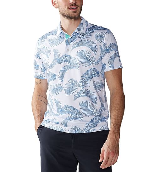 Chubbies Plant Dad Palm Leaf Printed Short Sleeve Performance Polo