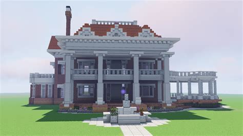 Classical Revival Neoclassical Mansion Minecraft Map