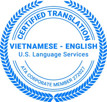 Vietnam Translation Services U S Language Services