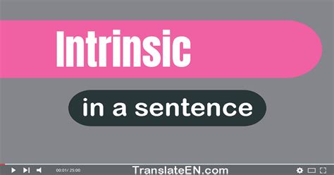 Use Intrinsic In A Sentence