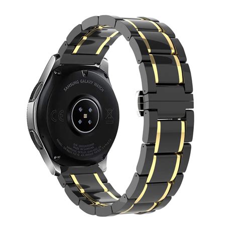 Huawei Watch GT Keramik Stahlarmband Schwarz Gold