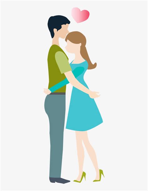 Hugging Couple Cartoon