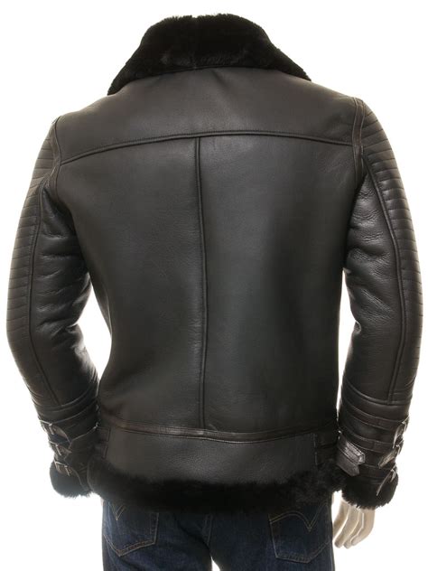 Men S Black Shearling Jacket Shillingford MEN Caine