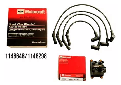 Kit Bobina Y Cable Bujias Ford Courier 2005 2006 2007 1 6 Meses Sin