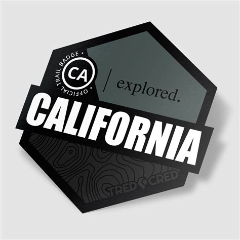 Sticker: California State - Tred Cred