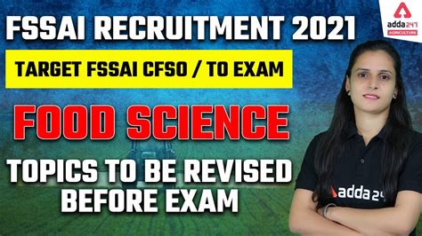 Fssai Recruitment 2021 22 Fssai Cfso To Exam Food Science