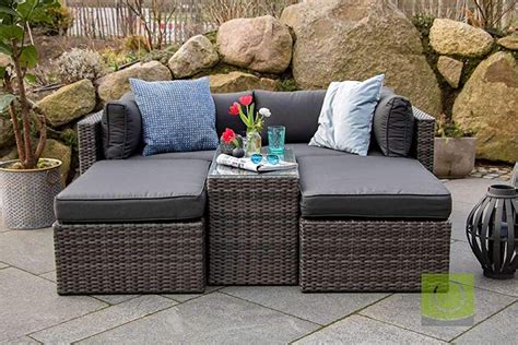 Multifunktions Loungegruppe Gartenlounge Set Gartensofa Ecksofa Aus