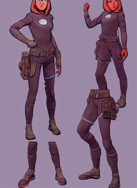 Prompthunt The Female Protagonist Animation Character Design By Jack