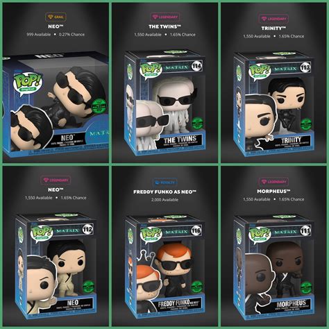 Funko POP Hunters On Twitter A Look At The Matrix X Funko Redeemable