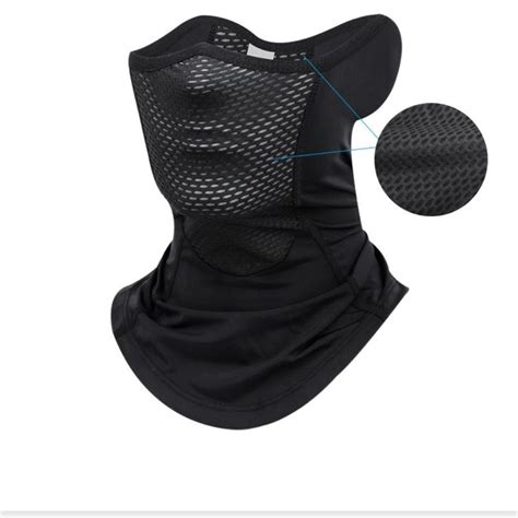 Upf 50 Sunscreen Ice Silk Face Mask Face Scarf Anti Uv Sports Neck Gaiter Ebay