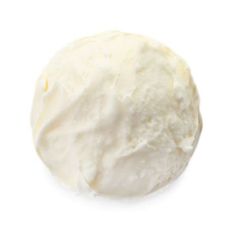 Ball Of Tasty Vanilla Ice Cream Stock Photo Image Of Nutrient