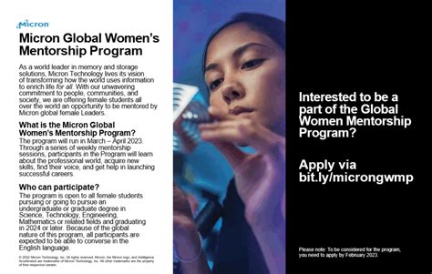 Micron Global Womens Mentorship Programme 2023 Nus Centre For Future