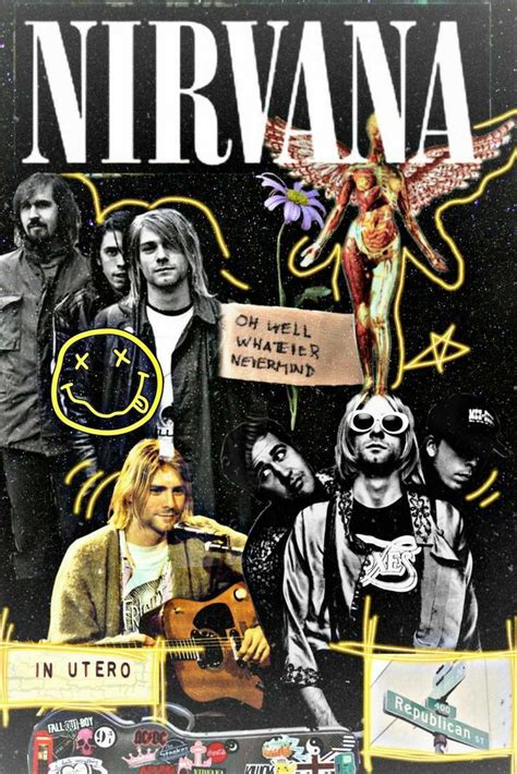 Pin By Ginny Gonzales On Guardado R Pido Nirvana Poster Nirvana