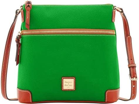 Dooney And Bourke Pebble Leather Crossbody Kelly Green Handbags