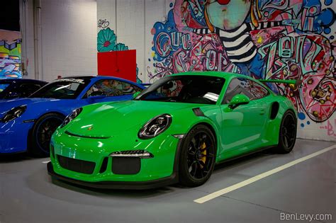 Green Porsche Gt At Alpha Garage In Chicago Benlevy