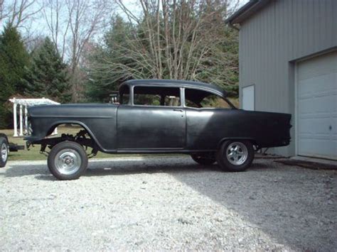 Purchase Used 1955 Chevy 2 Door Post Straight Axle Gasser Hot Rod Roller Project Drag In