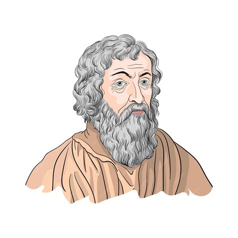 Premium Vector Hippocrates Ancient Greek Physician Who Lived During