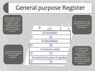 Register Organisation Of Microprocessor Ppt