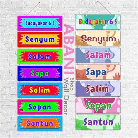 Jual Hiasan Dinding Kelas Tk Sd Dekorasi Dinding Kelas 6 S Shopee Indonesia