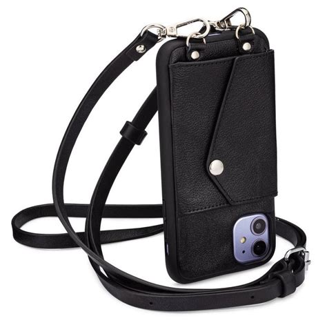 Genuine Crossbody Iphone Case Purse W Adjustable Shoulder Strap Cross