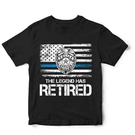 American Police Officer T Shirt Designs Bundle