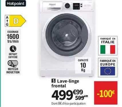 Promo Hotpoint Lave Linge Frontal Chez Conforama Icatalogue Fr