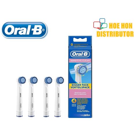 Oral B Sensitive Clean Rechargeable Electric Toothbrush Replacement Brush Heads Refill 4pc