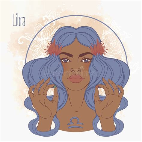 Illustration Of Libra Astrological Sign As A Beautiful Girl Zodiac