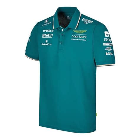 Camisa Polo Aston Martin Aramco Cognizant F1 Team 2023