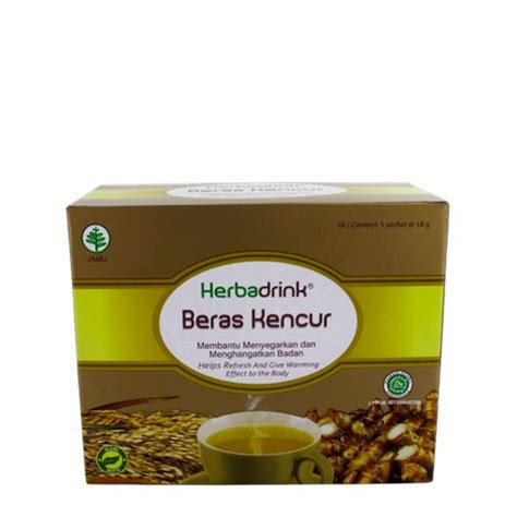 Jual Herba Drink Minuman Beras Kencur 18 Gr X 5 Shopee Indonesia