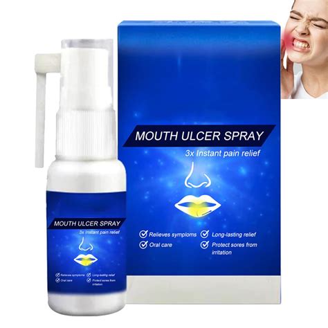 Herbal Oral Ulcer And Canker Relief Spray 30ml Dry Mouth And Oral Care Solution