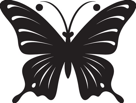 Black butterfly silhouette illustration vector 36171860 Vector Art at ...