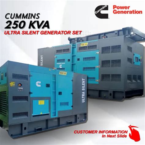 Jual Genset 250 Kva Cummins Diesel Ultra Silent 3 Phase Kota