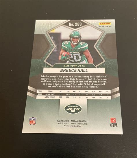 Mavin Breece Hall 2022 Mosaic Rookie NFL Debut Tessellation 15 15