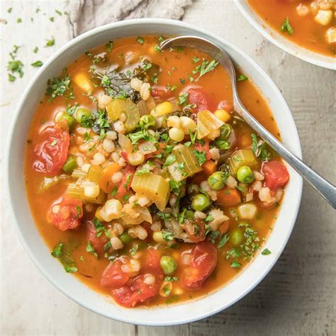 Hearty Vegetable Barley Soup Connoisseurus Veg