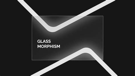 Premium Vector Glassmorphism Style Realistic Glass Morphism Effect