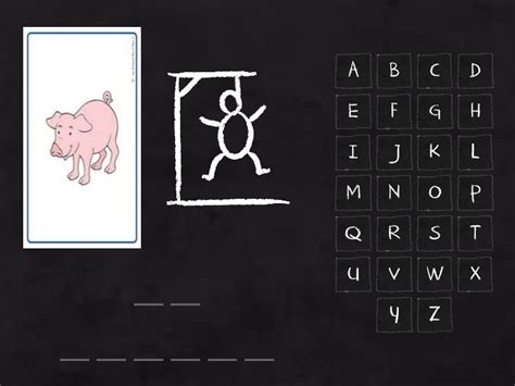 Lessons 5-8: Animal words - Hangman