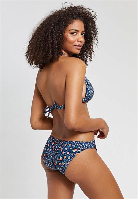 Shiwi Bikiniset Leopard Spot Bibi Triangle Bikini Set Poseidon Blue