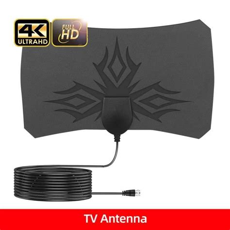 Antenne de flamme Antenne Intérieure 4k 8k 25db Pour Boîtier Dtv Hd À