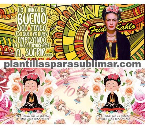 Frida Kahlo Sublimaci N Tazas Plantillas Para Sublimar