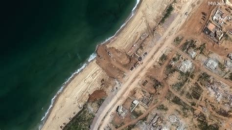 New Jetty Being Built Off Gaza Beach As Maritime Aid Missions Spin Up