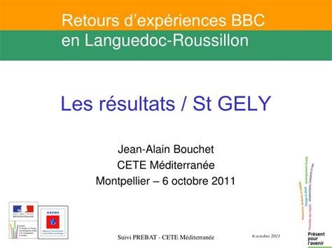 PPT Les r é sultats St GELY PowerPoint Presentation free download