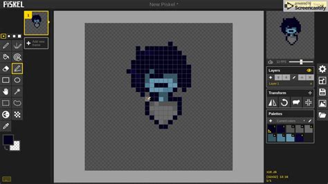 Making Custom Deltarune Kris Darkworld Sprite Pt 1 Youtube