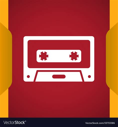 Cassette Icon Royalty Free Vector Image Vectorstock