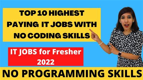 Top High Paying It Jobs With No Coding Skills How To Start