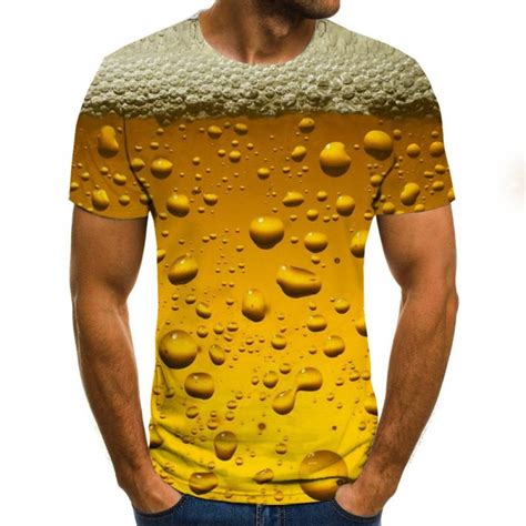 Beer 3d Print T Shirt Its Time Letter Women Men Funny Novelty T Shirt