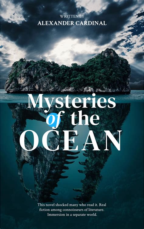Dark Modern Mysteries Ocean Novel Book Cover - Venngage