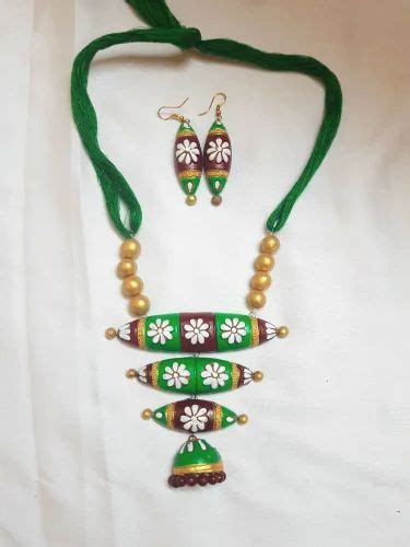 Multicolor Terracotta Necklace Set Size Adjustable At Rs 100 Set In