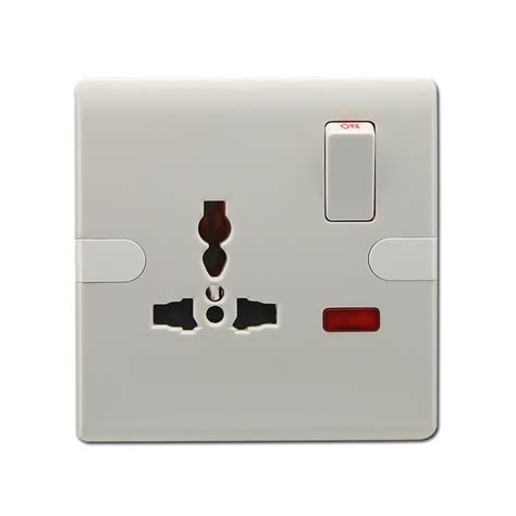 15a Round Pin Socket And Gang Switch With Light Electric Wall Socket Electrical Socket Wall